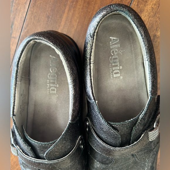 Alegria PG Lite Khloe Slip-On Black Metallic Nursing/Work Shoes Size 40 (8.5) - Picture 7 of 12